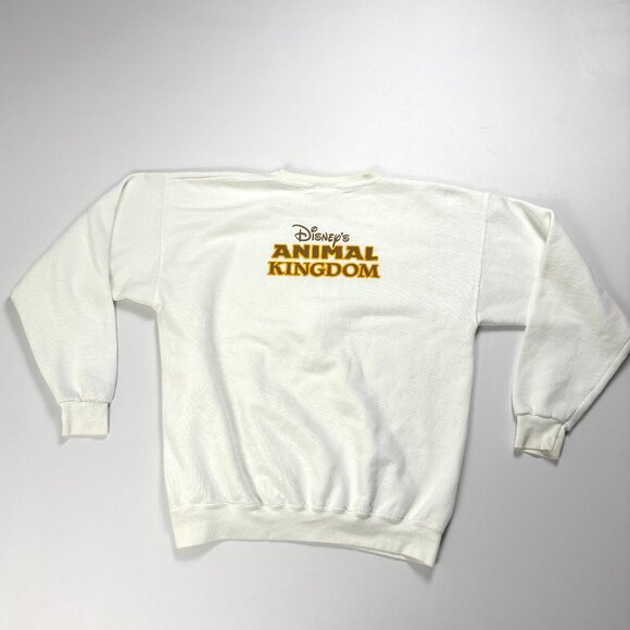 Vintage Disney Animal Kingdom Crewneck Sweatshirt XL Made in USA Retro Pullover - Picture 6 of 9